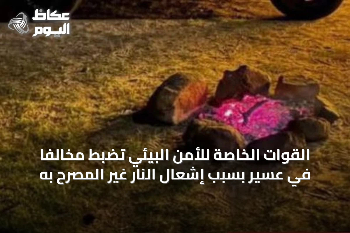 القوات الخاصة للأمن البيئي تضبط مخالفًا في عسير بسبب إشعال النار غير المصرح به