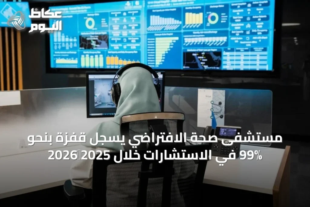 مستشفى صحة الافتراضي يسجل قفزة بنحو 99% في الاستشارات خلال 2025‑2026