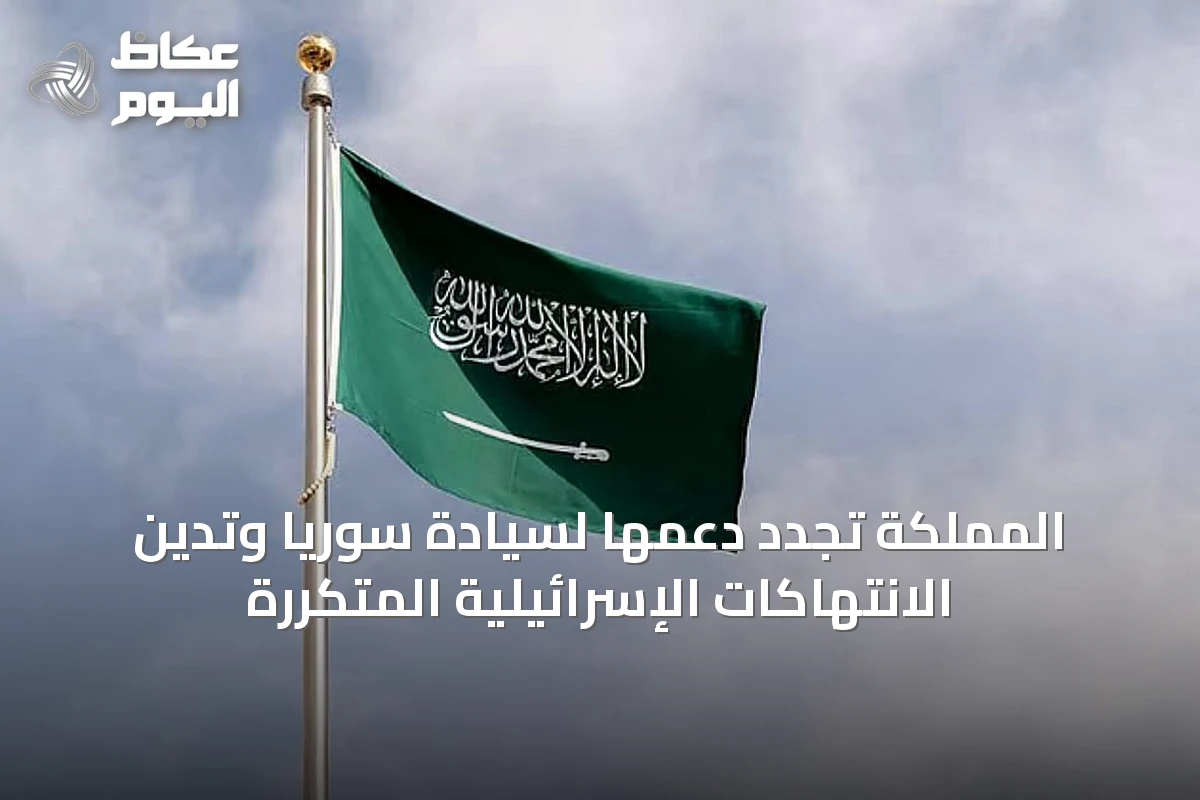 المملكة تُجدد دعمها لسيادة سوريا وتدين الانتهاكات الإسرائيلية المتكررة