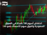 انخفاض أسهم 190 شركة في السوق السعودية وتفوق سهم الأسماك بنمو 45٪