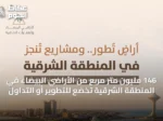 146 مليون متر مربع من الأراضي البيضاء في المنطقة الشرقية تخضع للتطوير أو التداول