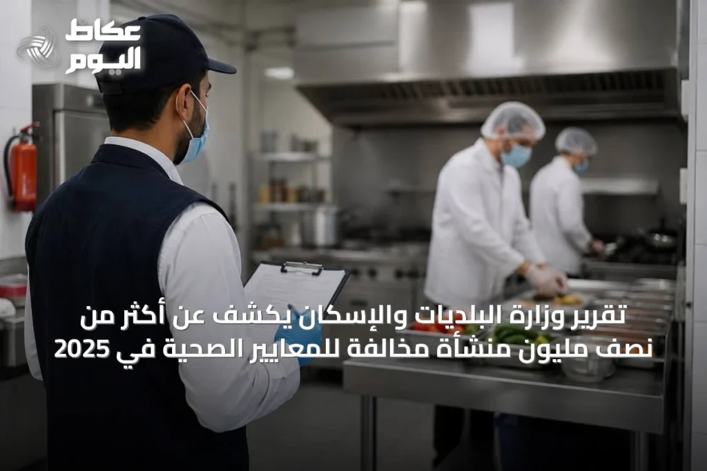 تقرير وزارة البلديات والإسكان يكشف عن أكثر من نصف مليون منشأة مخالفة للمعايير الصحية في 2025