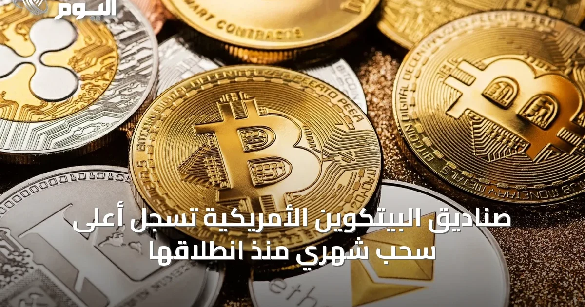 صناديق البيتكوين الأمريكية تسجل أعلى سحب شهري منذ انطلاقها