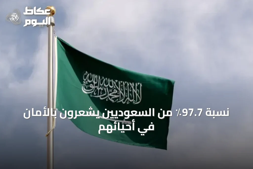 نسبة 97.7٪ من السعوديين يشعرون بالأمان في أحيائهم