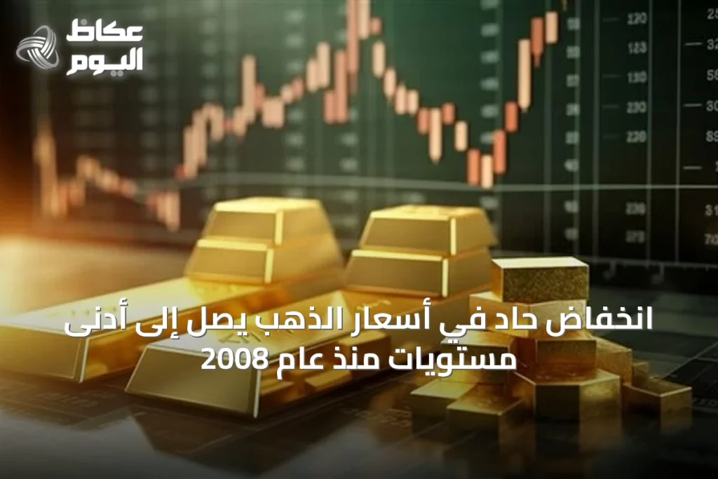 انخفاض حاد في أسعار الذهب يصل إلى أدنى مستويات منذ عام 2008