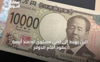 الين يهبط إلى أدنى مستوى له منذ أربعة عقود أمام الدولار