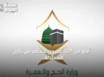 أكثر من 1.27 مليون معتمر من خارج المملكة أدوا العمرة منذ انطلاق الموسم