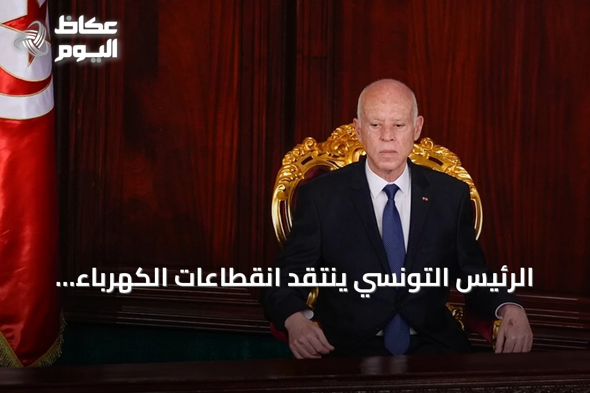 الرئيس التونسي ينتقد انقطاعات الكهرباء المتكررة ويتعهد بمحاسبة المقصرين