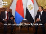 مصر وإريتريا تجددان التأكيد على حصرية مسؤولية الدول المشاطئة عن أمن البحر الأحمر