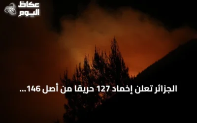 الجزائر تُعلن إخماد 127 حريقا من أصل 146 خلال يوم واحد