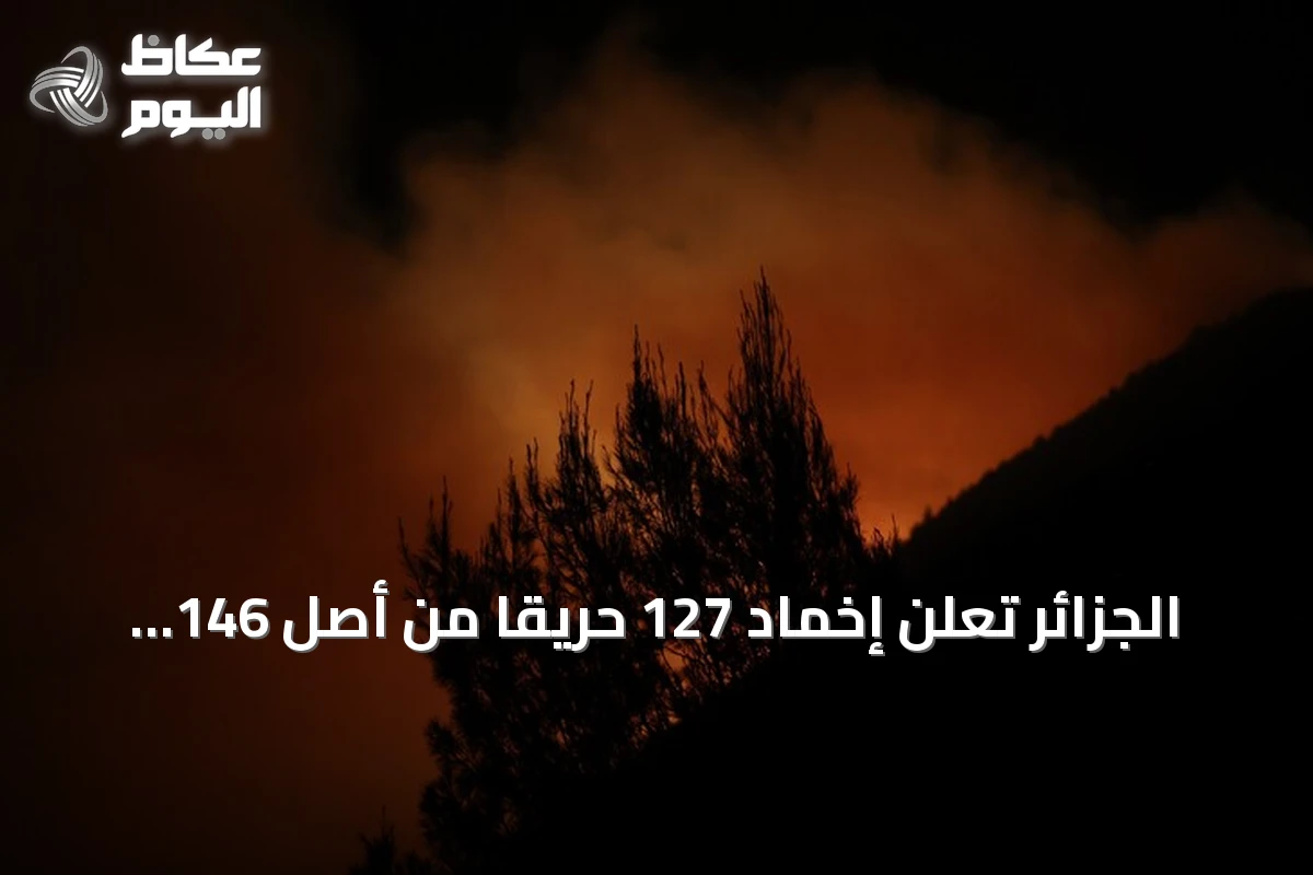 الجزائر تُعلن إخماد 127 حريقا من أصل 146 خلال يوم واحد