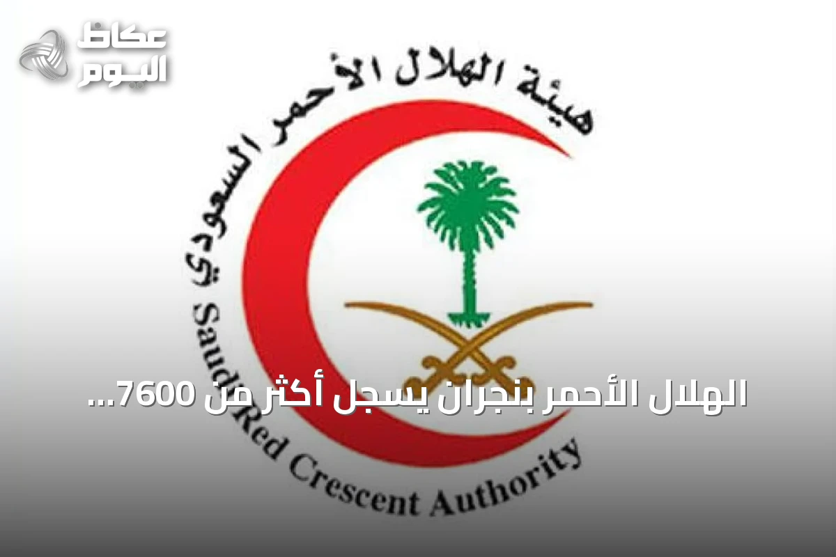الهلال الأحمر بنجران يسجل أكثر من 7600 بلاغ إسعافي في النصف الأول من 2026