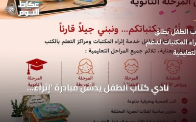 نادي كتاب الطفل يدشن مبادرة ‘إثراء المكتبات’ لتعزيز القراءة في المؤسسات التعليمية