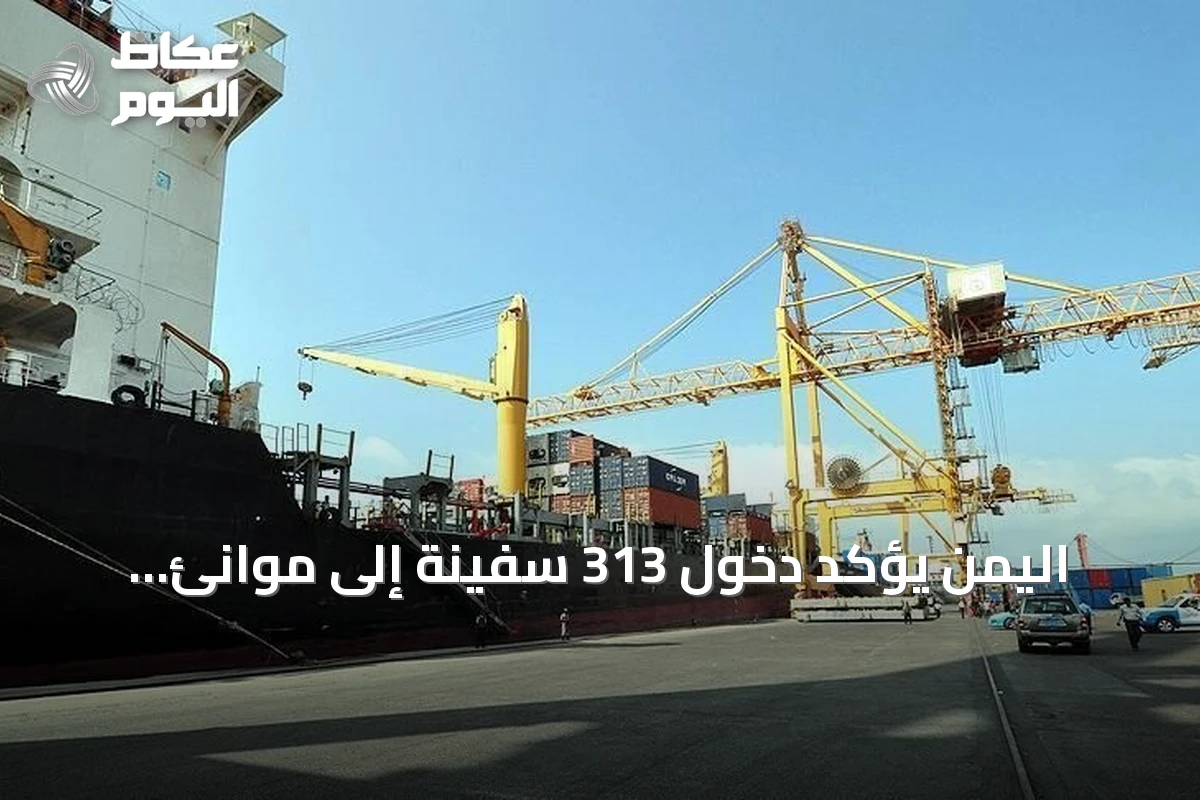 اليمن يؤكد دخول 313 سفينة إلى موانئ الحوثيين منذ بداية 2026