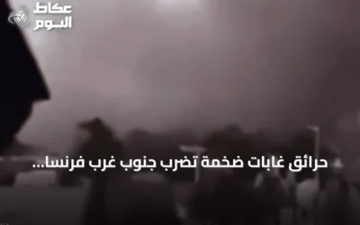 حرائق غابات ضخمة تضرب جنوب غرب فرنسا وتؤدي لإجلاء السكان وإطلاق الخيول