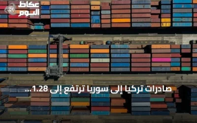 صادرات تركيا إلى سوريا ترتفع إلى 1.28 مليار دولار في النصف الأول من 2026