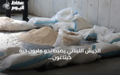 الجيش اللبناني يضبط نحو مليون حبة كبتاغون وستون كلغ من معجون الحشيش في عملية أمنية بكسروان