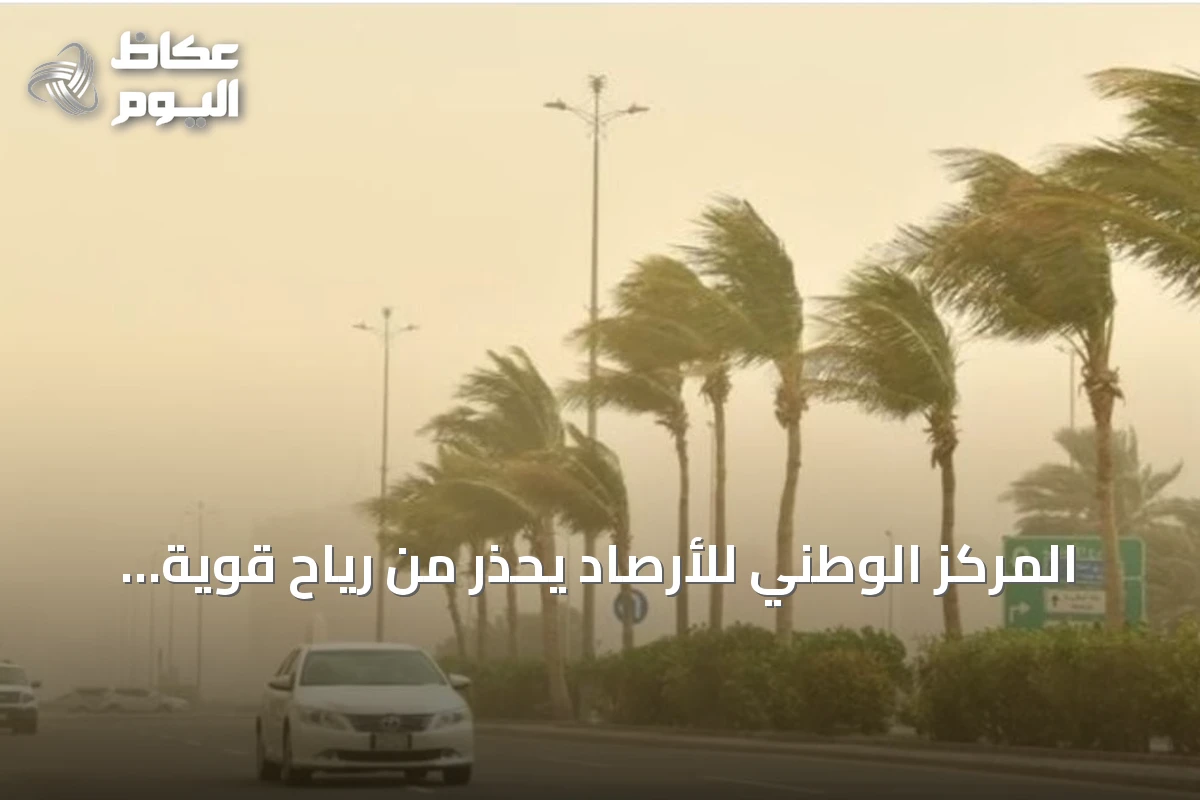 المركز الوطني للأرصاد يحذر من رياح قوية وأتربة في المنطقة الشرقية حتى التاسعة مساءً