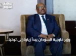 وزير خارجية السودان يبدأ زيارة إلى تركيا تستغرق يومين