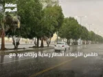 طقس الأربعاء: أمطار رعدية وزخات برد مع رياح نشطة على مناطق متعددة