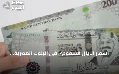 أسعار الريال السعودي في البنوك المصرية تستقر عند مستويات قريبة