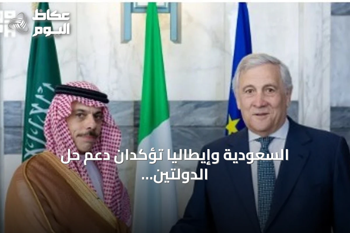 السعودية وإيطاليا تؤكدان دعم حل الدولتين وحماية الملاحة في بيان مشترك