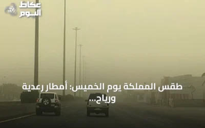 طقس المملكة يوم الخميس: أمطار رعدية ورياح نشطة تثير الغبار في عدة مناطق