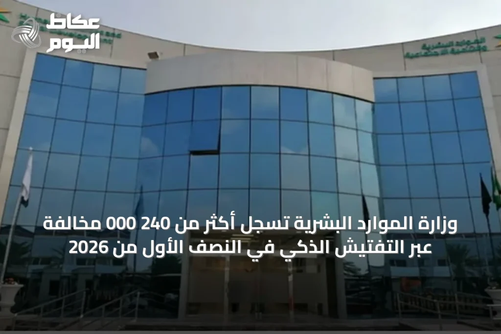 وزارة الموارد البشرية تسجل أكثر من 240 000 مخالفة عبر التفتيش الذكي في النصف الأول من 2026
