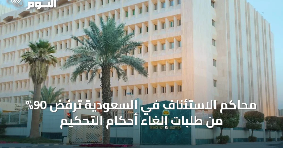 محاكم الاستئناف في السعودية ترفض 90% من طلبات إلغاء أحكام التحكيم