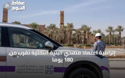 إلزامية اعتماد منفذي البنية التحتية تُقرب من 180 يوماً