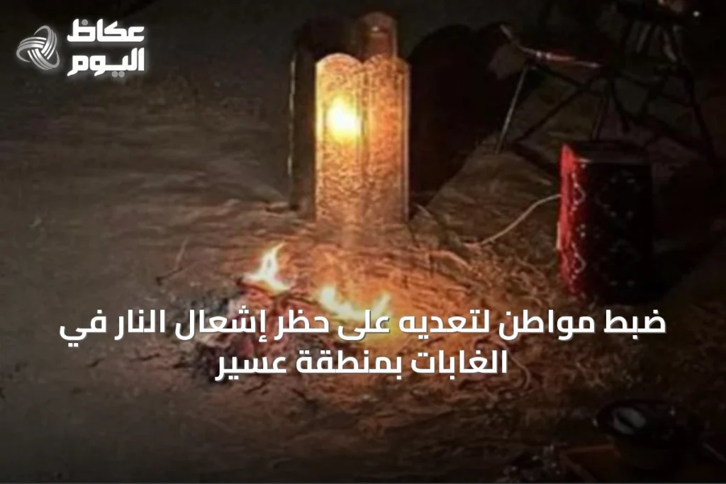 ضبط مواطن لتعديه على حظر إشعال النار في الغابات بمنطقة عسير