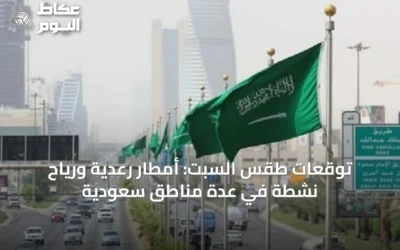 توقعات طقس السبت: أمطار رعدية ورياح نشطة في عدة مناطق سعودية