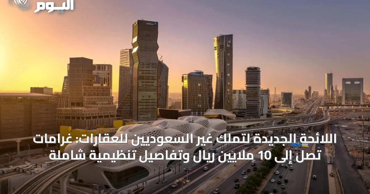 اللائحة الجديدة لتملك غير السعوديين للعقارات: غرامات تصل إلى 10 ملايين ريال وتفاصيل تنظيمية شاملة