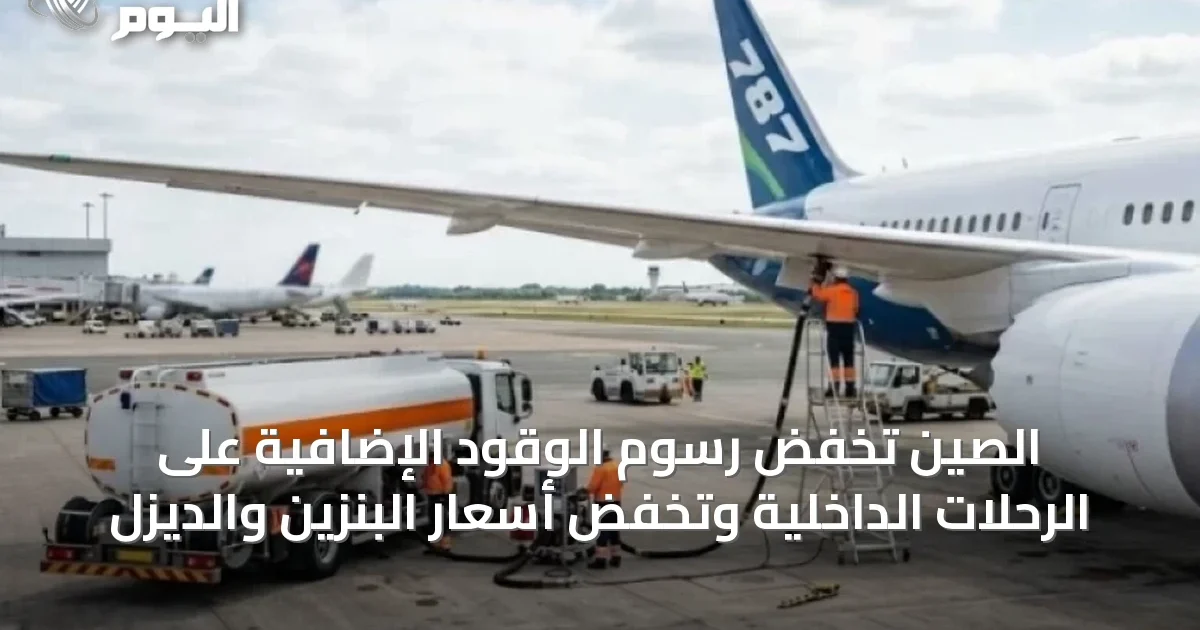 الصين تخفض رسوم الوقود الإضافية على الرحلات الداخلية وتخفض أسعار البنزين والديزل