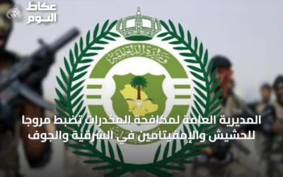 المديرية العامة لمكافحة المخدرات تضبط مروجاً للحشيش والإمفيتامين في الشرقية والجوف