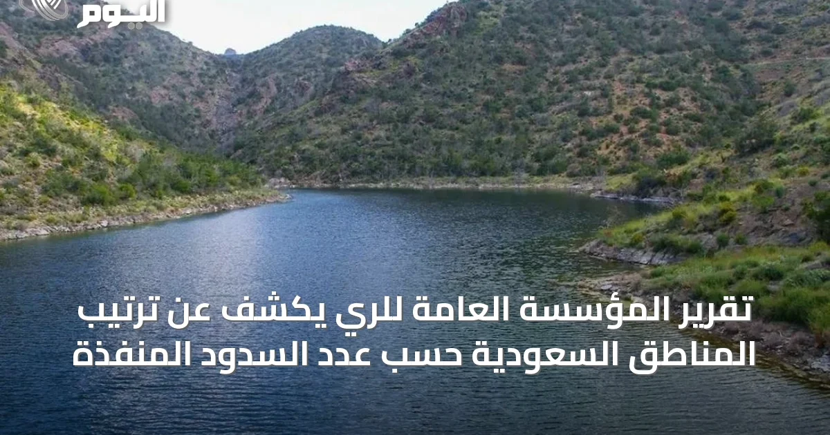 تقرير المؤسسة العامة للري يكشف عن ترتيب المناطق السعودية حسب عدد السدود المنفذة