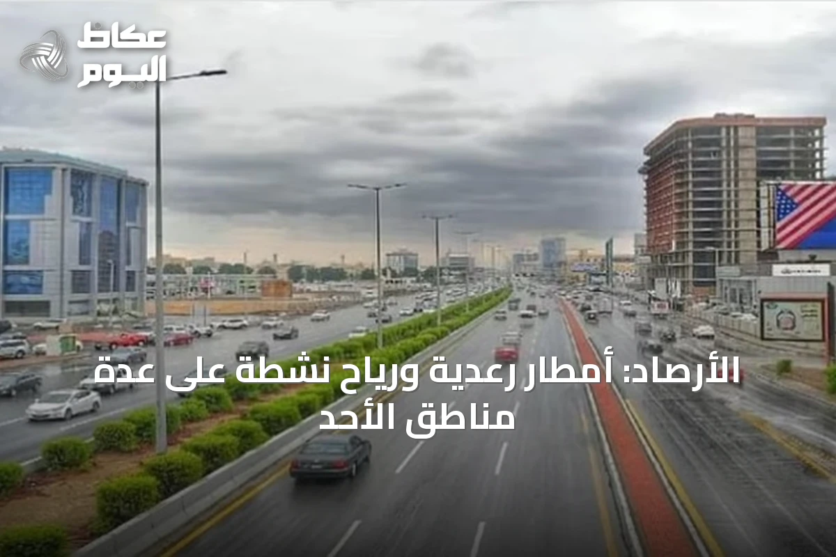 الأرصاد: أمطار رعدية ورياح نشطة على عدة مناطق الأحد