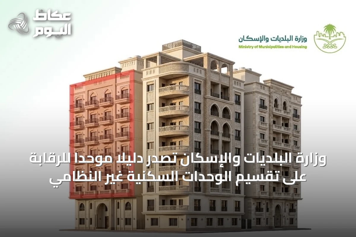 وزارة البلديات والإسكان تصدر دليلًا موحدًا للرقابة على تقسيم الوحدات السكنية غير النظامي