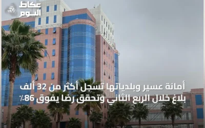 أمانة عسير وبلدياتها تسجل أكثر من 32 ألف بلاغ خلال الربع الثاني وتحقق رضاً يفوق 86٪