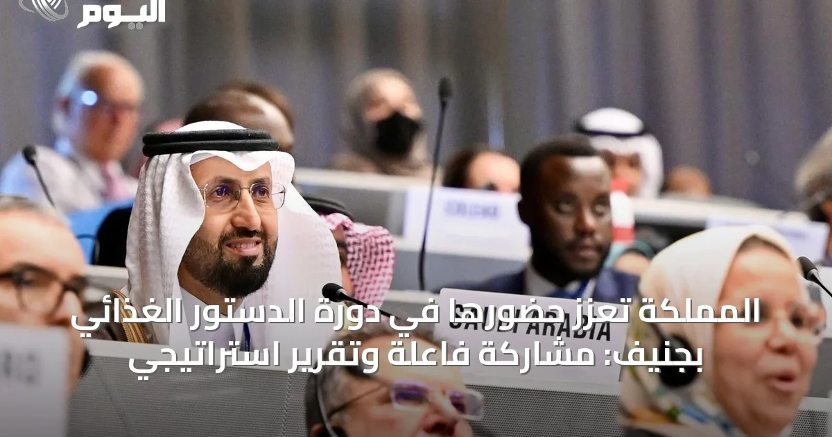 المملكة تُعزز حضورها في دورة الدستور الغذائي بجنيف: مشاركة فاعلة وتقرير استراتيجي