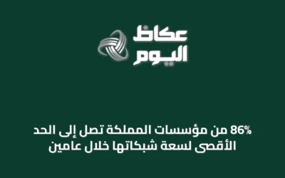 86% من مؤسسات المملكة تصل إلى الحد الأقصى لسعة شبكاتها خلال عامين