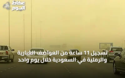 تسجيل 11 ساعة من العواصف الغبارية والرملية في السعودية خلال يوم واحد