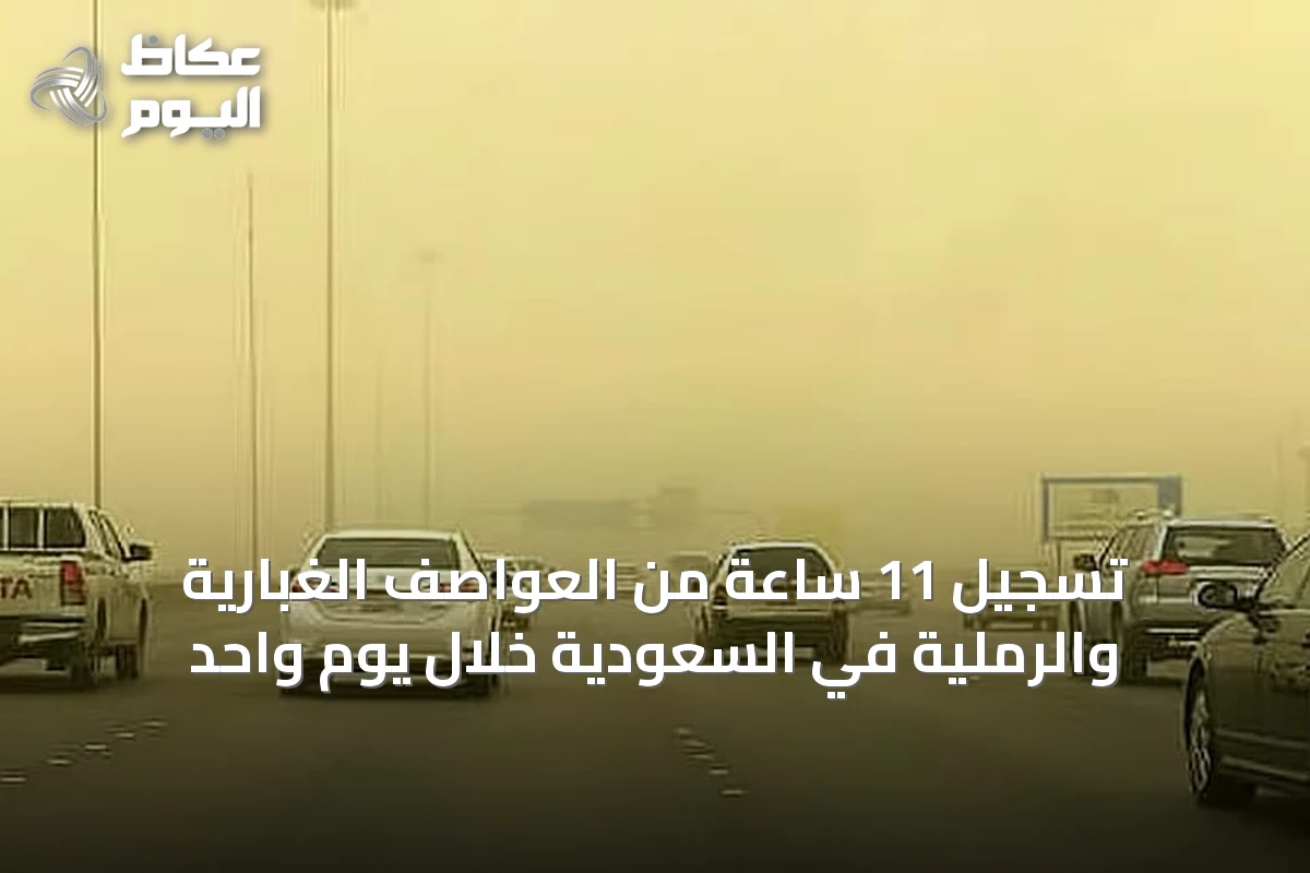 تسجيل 11 ساعة من العواصف الغبارية والرملية في السعودية خلال يوم واحد