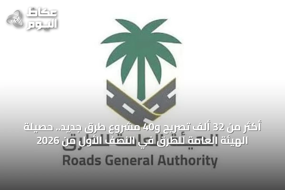 أكثر من 32 ألف تصريح و40 مشروع طرق جديد.. حصيلة الهيئة العامة للطرق في النصف الأول من 2026