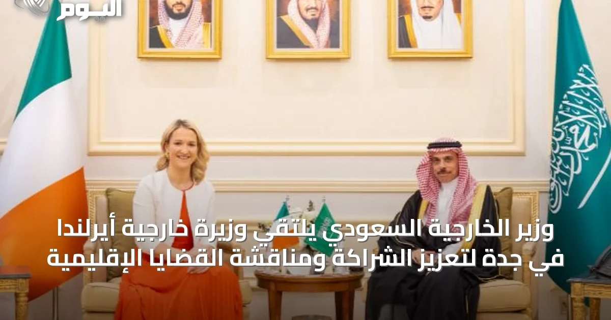 وزير الخارجية السعودي يلتقي وزيرة خارجية أيرلندا في جدة لتعزيز الشراكة ومناقشة القضايا الإقليمية