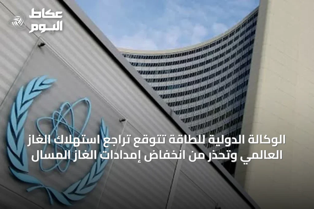 الوكالة الدولية للطاقة تتوقع تراجع استهلاك الغاز العالمي وتحذر من انخفاض إمدادات الغاز المسال