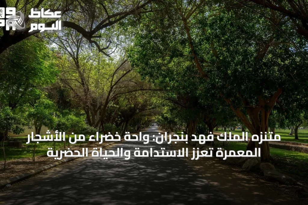 متنزه الملك فهد بنجران: واحة خضراء من الأشجار المعمرة تعزز الاستدامة والحياة الحضرية