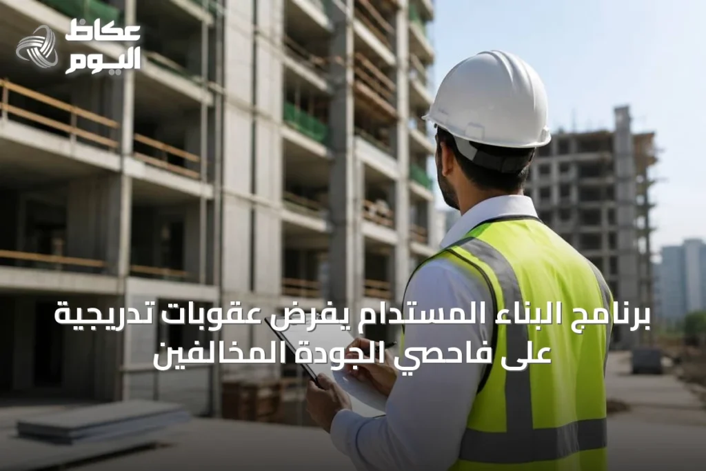 برنامج البناء المستدام يفرض عقوبات تدريجية على فاحصي الجودة المخالفين