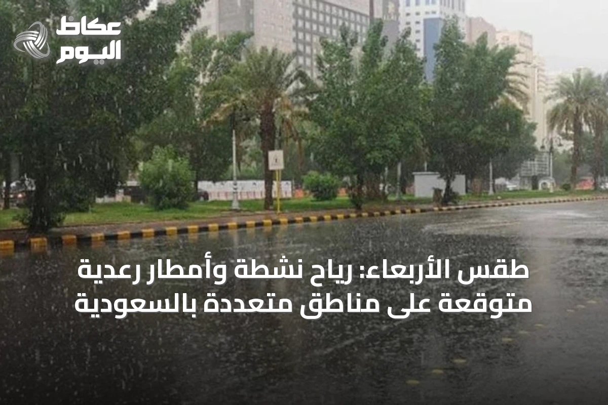 طقس الأربعاء: رياح نشطة وأمطار رعدية متوقعة على مناطق متعددة بالسعودية
