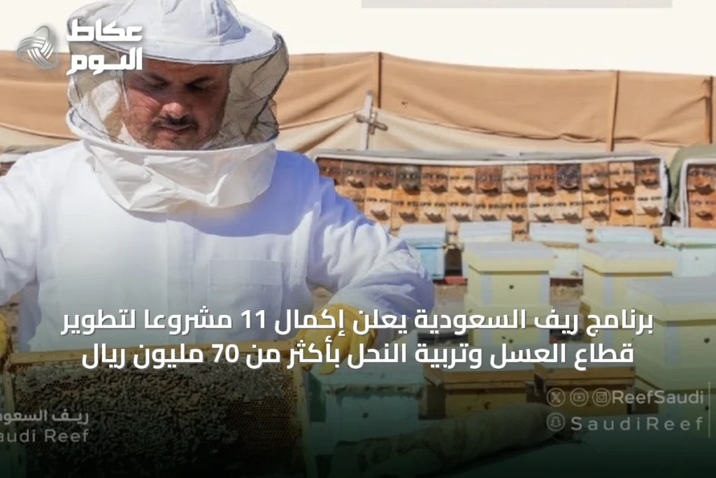 برنامج ريف السعودية يعلن إكمال 11 مشروعًا لتطوير قطاع العسل وتربية النحل بأكثر من 70 مليون ريال